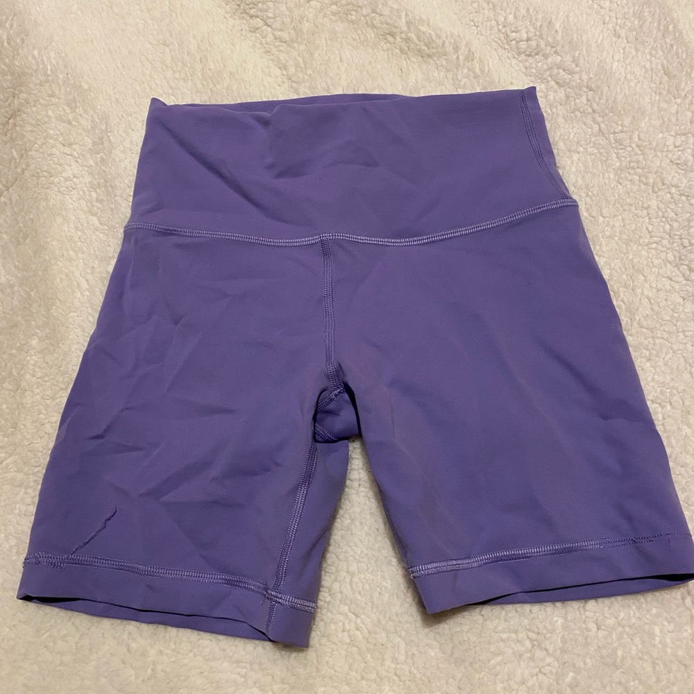 Dark Lavender Wunder Train Lululemon High-Rise Biker Short 6”